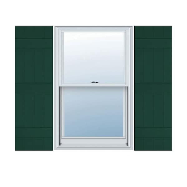 Ekena Millwork Lifetime Vinyl, TailorMade 4 Board Joined (3 Batten), Board-n-Batten, Shutter Loks, LJ4C14X06100MG, PR LJ4C14X06100MG - main